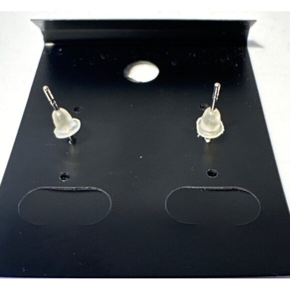 Toronto Blue Jays Earrings Heart Shaped Stud Earrings Silver Red Blue MLB Logo - Picture 3 of 4